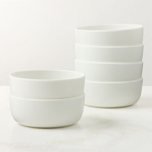 Palacio White Melamine Soup Bowls Set of 6