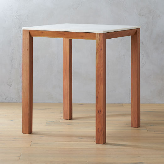Unique Modern Dining Tables Cb2 Palate Marble 36 High Counter Table