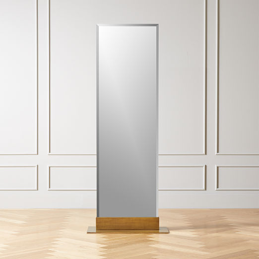 Modern Gold Floor Length Mirrors CB2