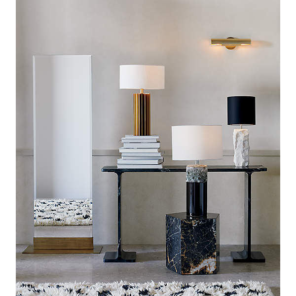 Raw Marble Table Lamp + Reviews | CB2