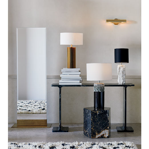 Raw Marble Table Lamp