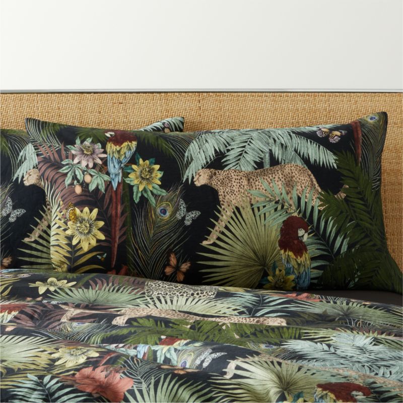 View Palm Grove Linen King Pillow Shams Set of 2 details