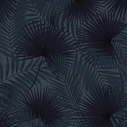 Palm Leaf Blue Wallpaper