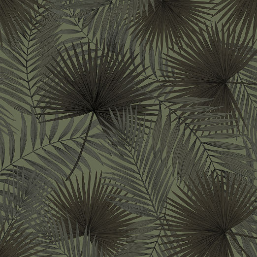 Palm Leaf Green Wallpaper