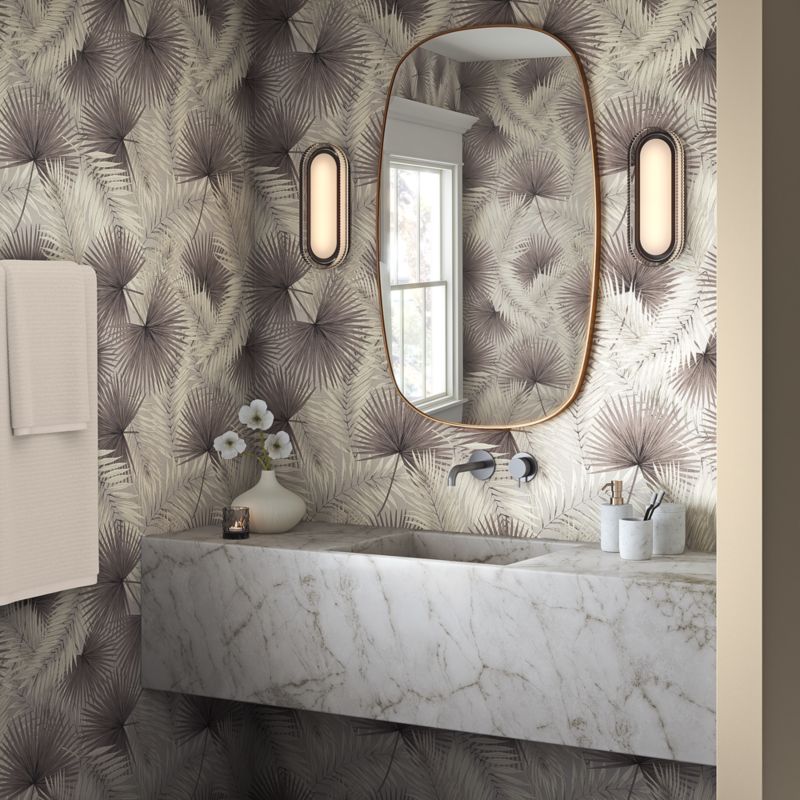 Palm Leaf Neutral Wallpaper - image 1 of 4