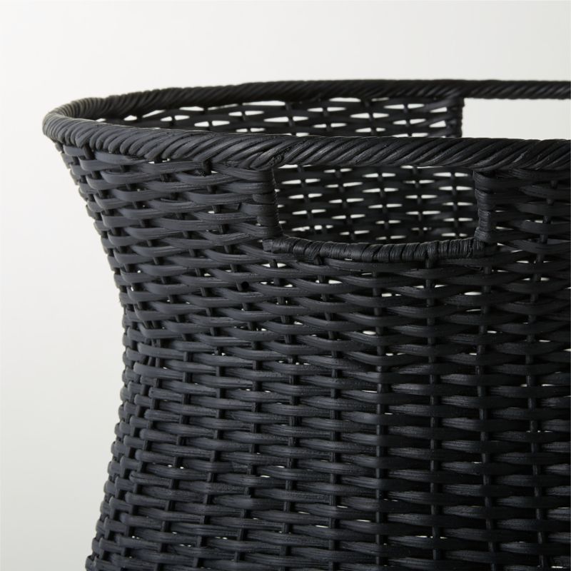 Palmer Black Wicker Storage Basket - image 2 of 4