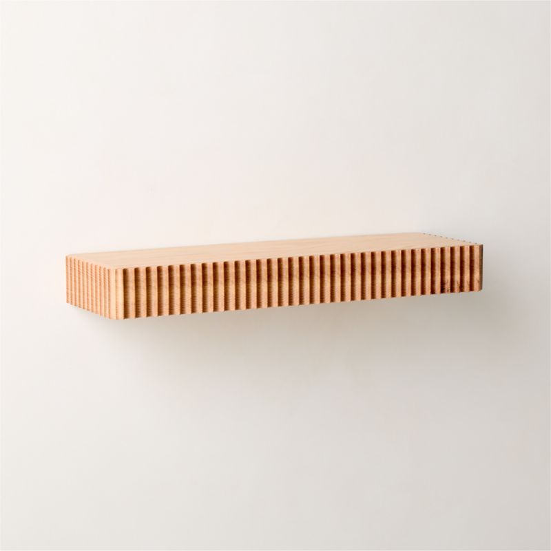 Palmer Natural Oak Wall Shelf 24" - image 2 of 5