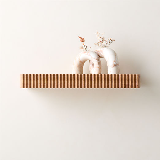 Palmer Natural Oak Wall Shelf 24"