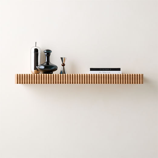Palmer Natural Oak Wall Shelf 36"