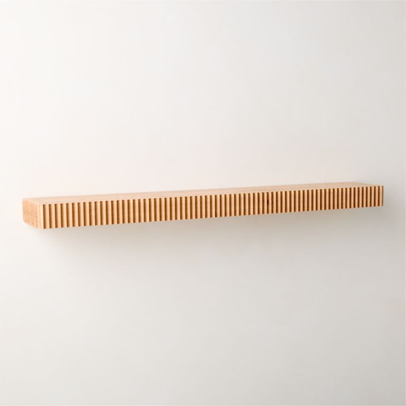 Palmer Natural Oak Wall Shelf 48" - image 2 of 5