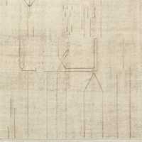 Palos Hand-Knotted Warm White and Tobacco Brown New Zealand Wool Rug Swatch 12"x12"