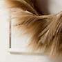 View Faux Pampas Taupe Wreath 36" - image 2 of 5