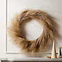 View Faux Pampas Taupe Wreath 36" - image 1 of 5