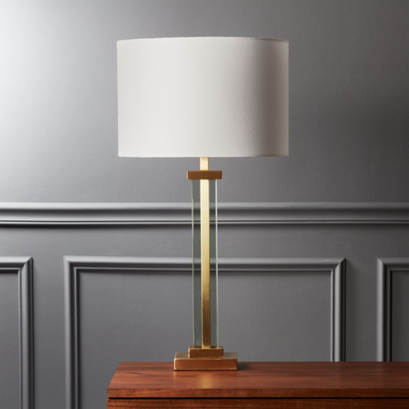Brass Lamps Cb2 Panes Glass And Brass Table Lamp