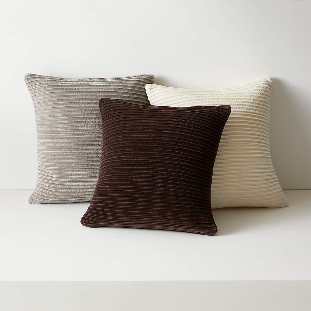 Throw Pillows With Inserts Included, With Velvet Striped Pillow