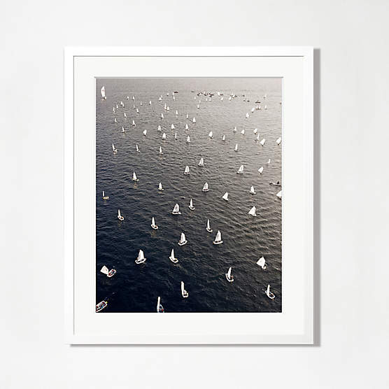 'Paper Planes' Photographic Print in White Frame 17"x21"