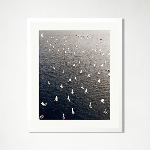 'Paper Planes' Photographic Print in White Frame 21"x25"