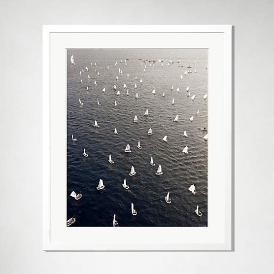 'Paper Planes' Photographic Print in White Frame 31.5"x38"