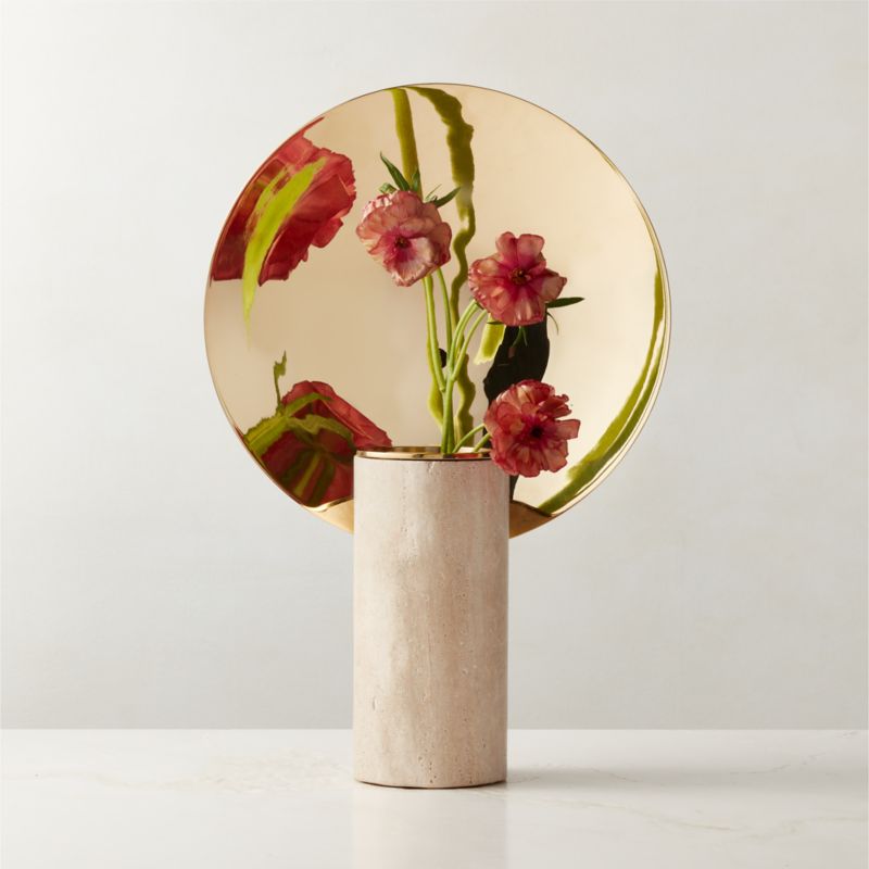 View Parade Reflect Travertine Vase details