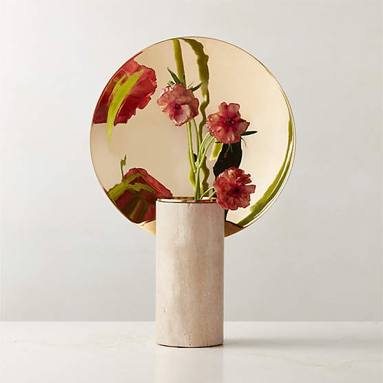 Parade Reflect Travertine Vase