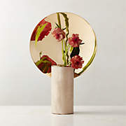 Parade Reflect Travertine Vase + Reviews | CB2