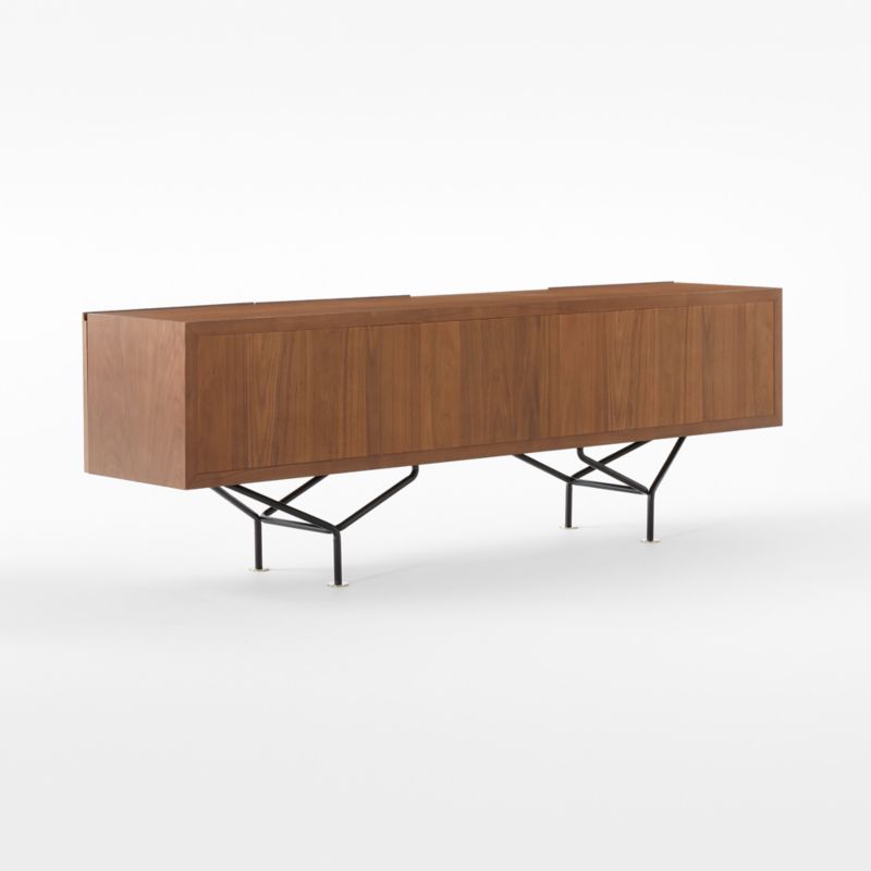 Paraggi 86" Walnut Wood Credenza by Gianfranco Frattini - image 11 of 14