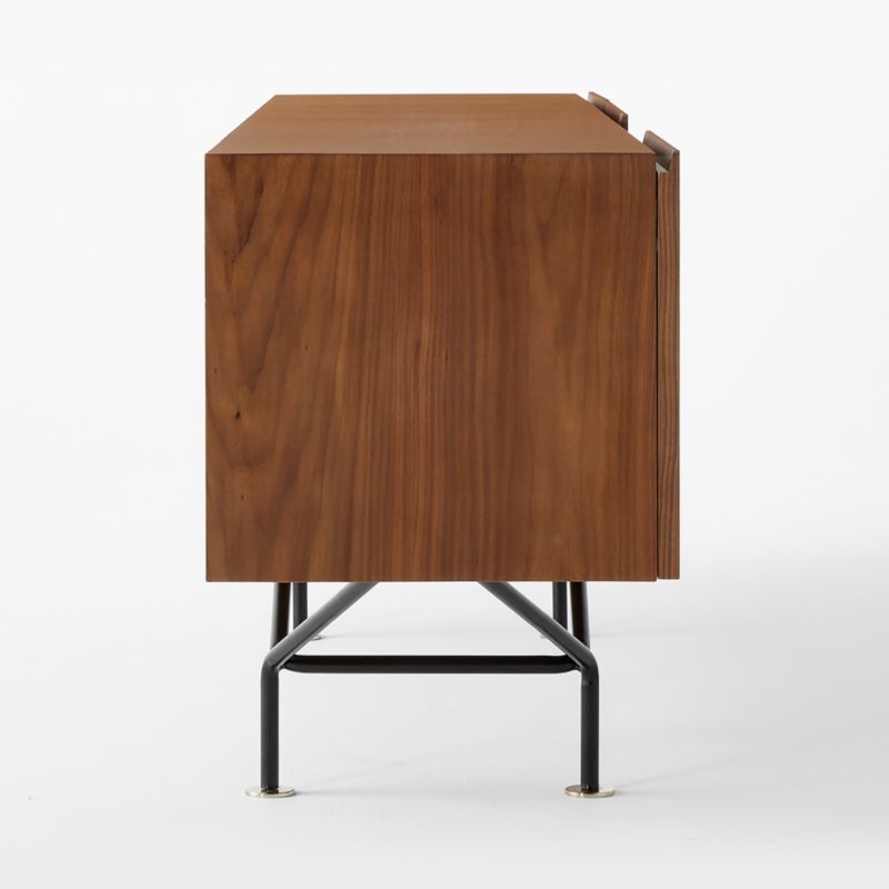 Paraggi 86" Walnut Wood Credenza by Gianfranco Frattini - image 10 of 14