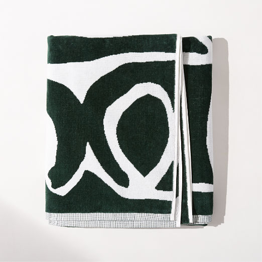 Parc Organic Cotton Green Beach Towel by Ross Cassidy