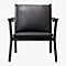 Parlay Black Leather Lounge Chair + Reviews | CB2 Canada