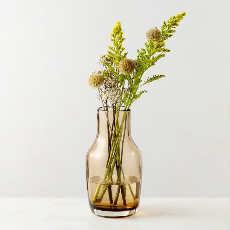 View Parlor Amber Cased Glass Vase by Todd Snyder details