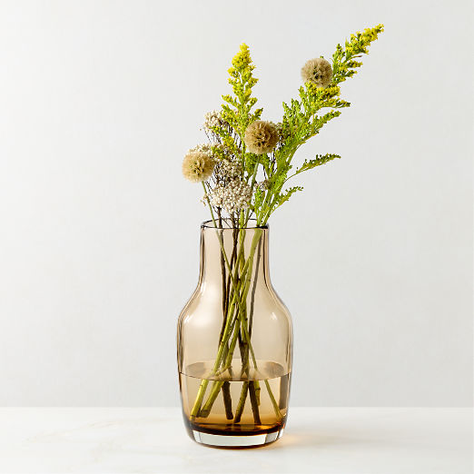 Parlor Amber Cased Glass Vase by Todd Snyder
