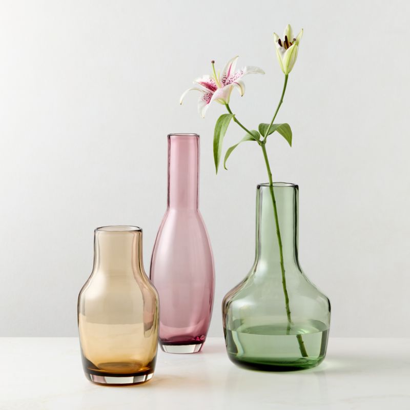 Parlor Amber Cased Glass Vase by Todd Snyder - image 4 of 6