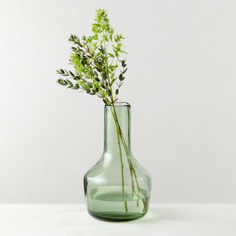 Viewing product image Parlor Green Cased Glass Vase by Todd Snyder - image 1 of 6