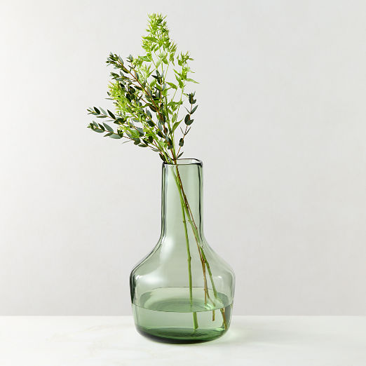 Parlor Green Cased Glass Vase by Todd Snyder