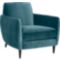 Parlour Light Blue Velvet Chair + Reviews | CB2