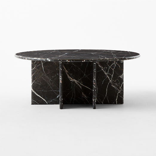 Modern Black Round Coffee Tables for Living Rooms and Dens CB2