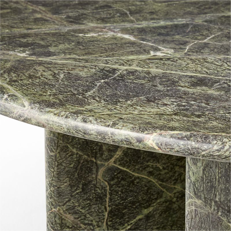 Pasar Round Green Marble Coffee Table - image 8 of 11