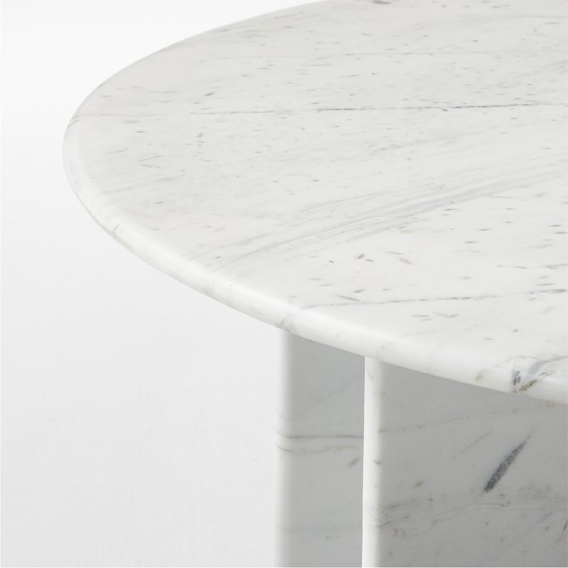 Pasar White Marble Coffee Table - image 5 of 7