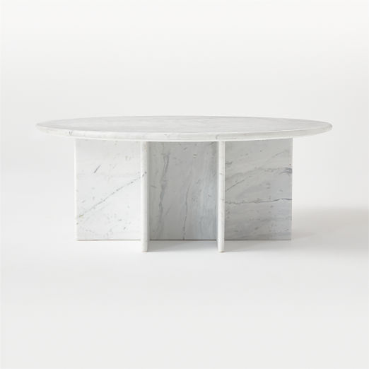 Pasar White Marble Coffee Table