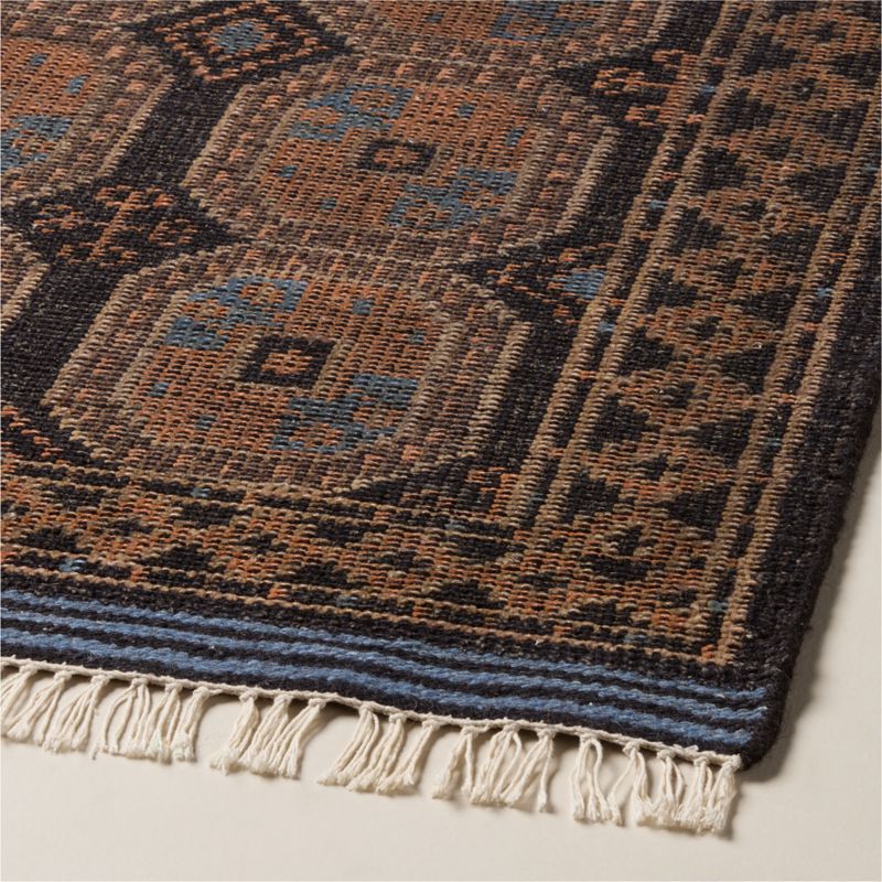 Pascala Hand-Knotted Black Wool Runner Rug 3.5'x12' - image 2 of 6
