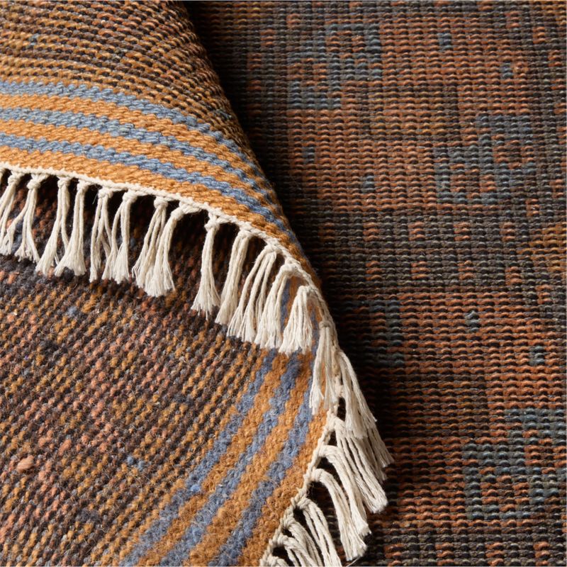 Pascala Hand-Knotted Copper Wool Runner Rug 3.5'x12' - image 2 of 5