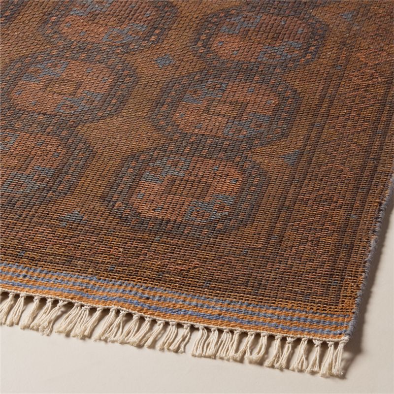 Pascala Hand-Knotted Copper Wool Runner Rug 3.5'x12' - image 1 of 5