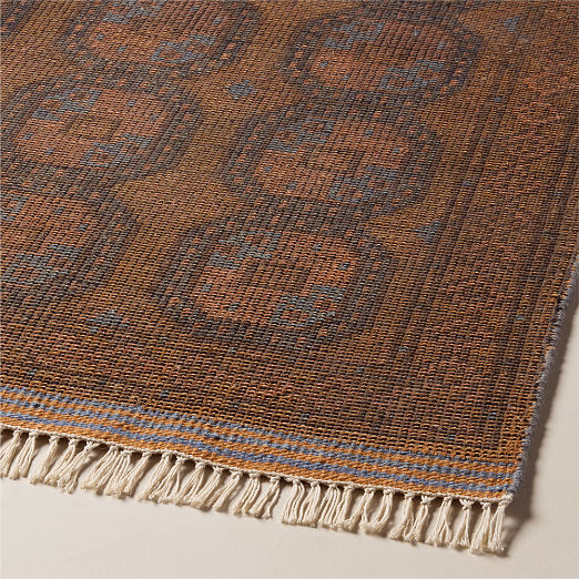 Pascala Hand-Knotted Copper Wool Runner Rug 3.5'x12'