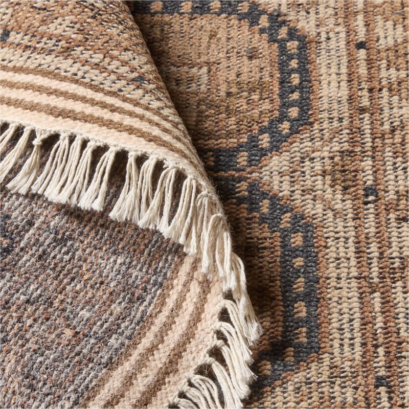 Pascala Hand-Knotted Taupe Wool Runner Rug 3.5'x12' - image 4 of 6