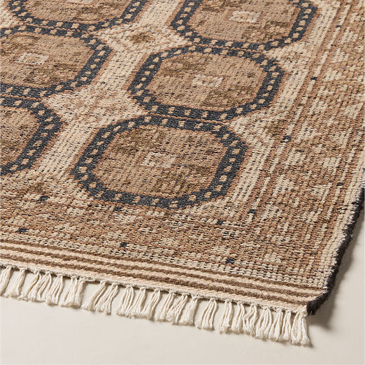Pascala Hand-Knotted Taupe Wool Runner Rug 3.5'x12'