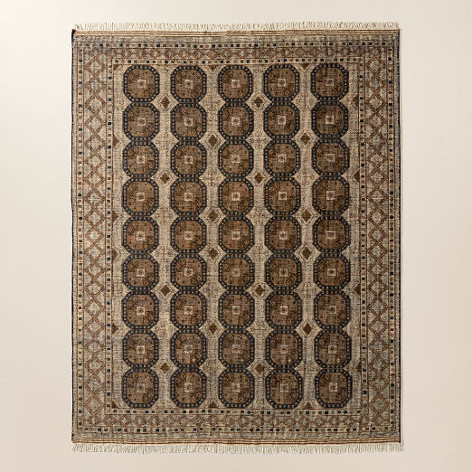 Pascala Hand-Knotted Taupe Wool Area Rug