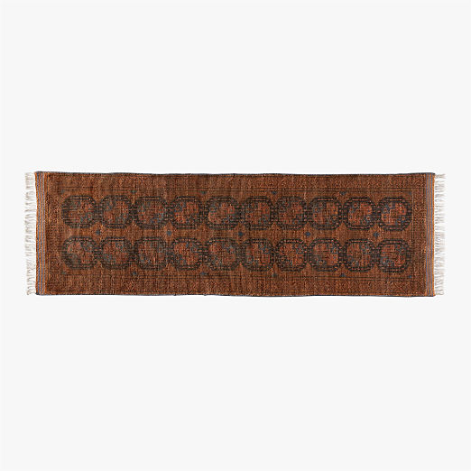 Pascala Hand-Knotted Copper Wool Runner Rug 2.5'x8'