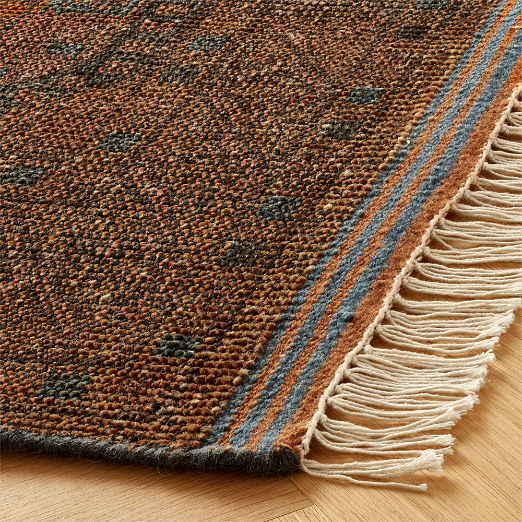 Pascala Morroccan Hand-Knotted Copper Wool Area Rug