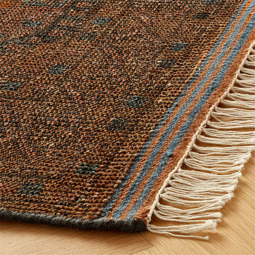 Pascala Hand-Knotted Copper Wool Area Rug 9'x12'