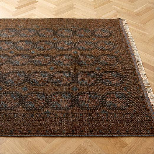 Pascala Morroccan Hand-Knotted Copper Wool Area Rug